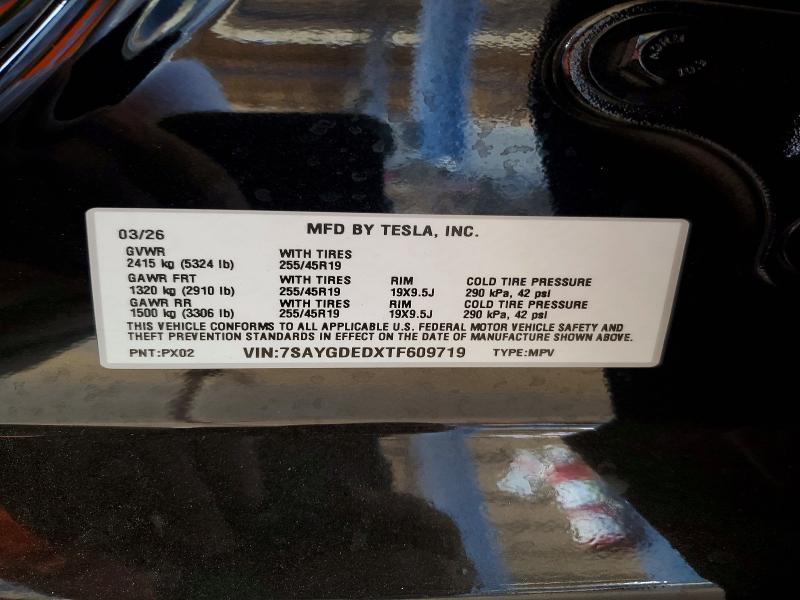 2026 Tesla Model Y მანქანა იყიდება აუქციონზე, vin: 7SAYGDEDXTF609719, აუქციონის ნომერი: 58844726