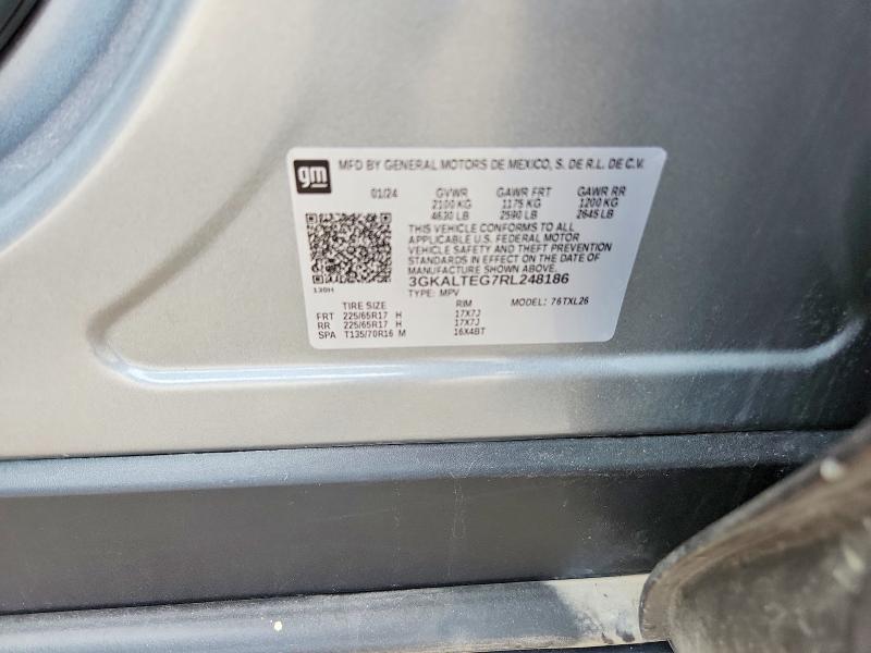 Auction sale of the 2024 Gmc Terrain, vin: 3GKALTEG7RL248186, lot number: 58623136