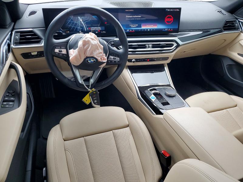 2024 Bmw I4 მანქანა იყიდება აუქციონზე, vin: WBY43AW02RFT04462, აუქციონის ნომერი: 57261506