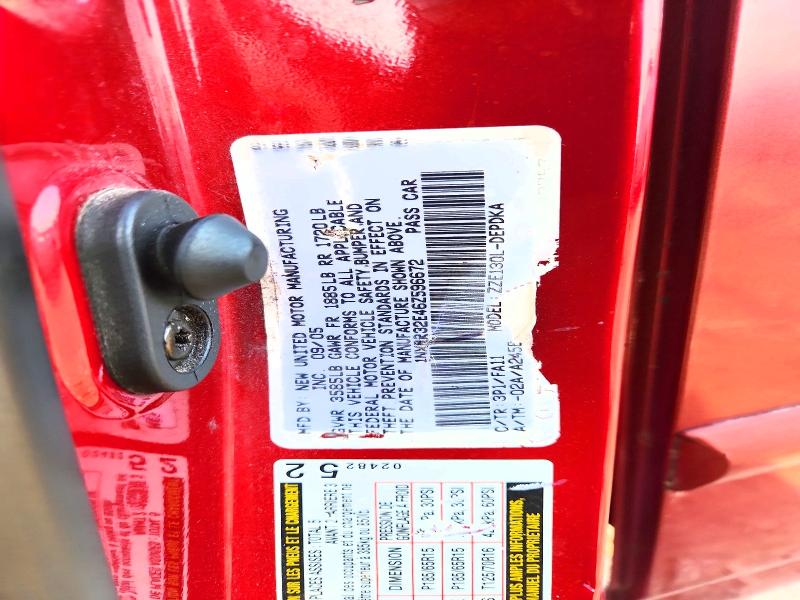 57539026 :رقم المزاد ، 1NXBR32E46Z596672 vin ، 2006 Toyota Corolla مزاد بيع