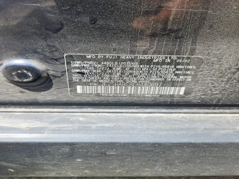 56508126 :رقم المزاد ، JF2SHABC8CH440697 vin ، 2012 Subaru Forester مزاد بيع