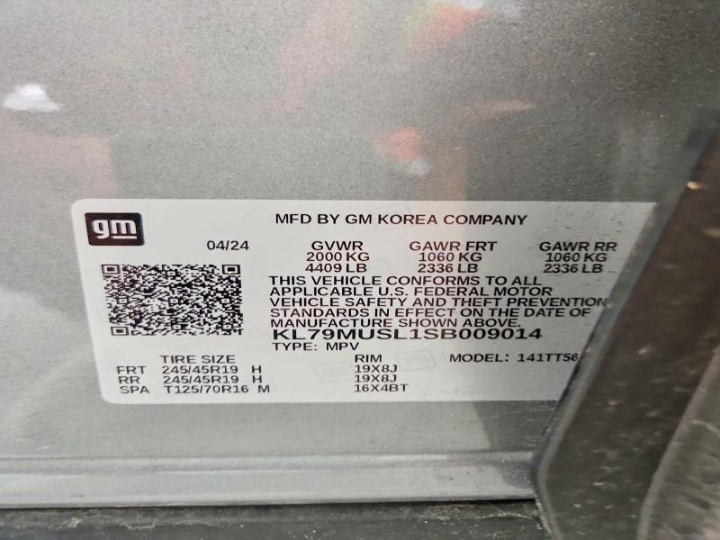 57753816 :رقم المزاد ، KL79MUSL1SB009014 vin ، 2025 Chevrolet Trailblazer مزاد بيع