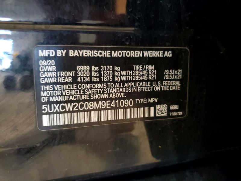 Продаж на аукціоні авто 2021 Bmw X7, vin: 5UXCW2C08M9E41090, номер лоту: 56480196