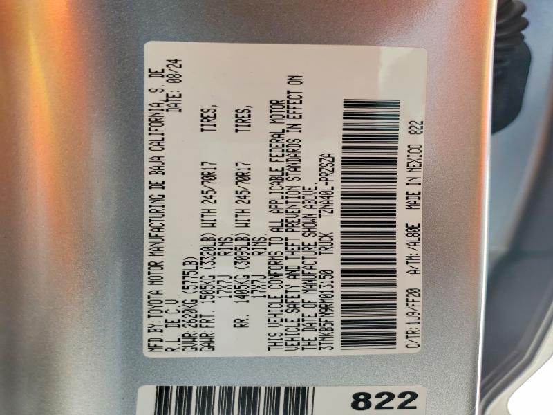 Aukcja sprzedaży 2024 Toyota Tacoma, vin: 3TMKB5FN9RM013150, numer aukcji: 56960516