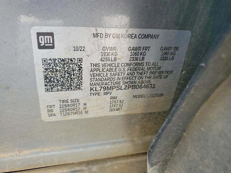 Продаж на аукціоні авто 2023 Chevrolet Trailblazer, vin: KL79MPSL2PB064631, номер лоту: 58409066