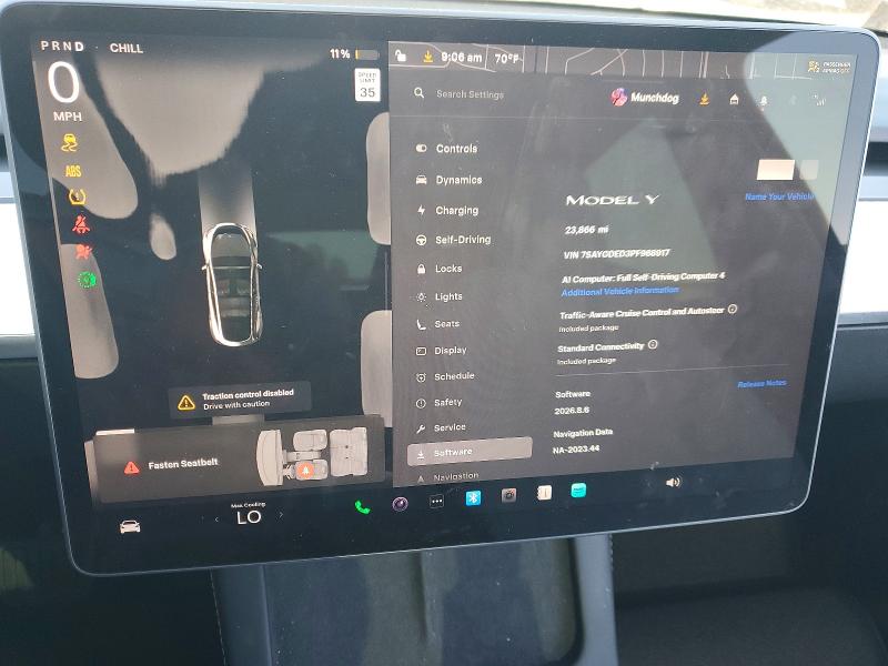 55649766 :رقم المزاد ، 7SAYGDED3PF968917 vin ، 2023 Tesla Model Y مزاد بيع