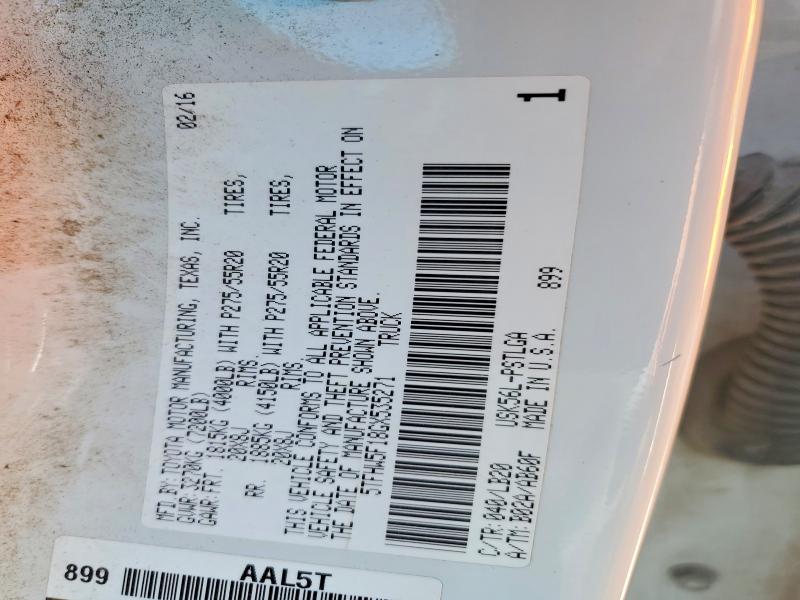 Продаж на аукціоні авто 2016 Toyota Tundra, vin: 5TFHW5F18GX535271, номер лоту: 57414326