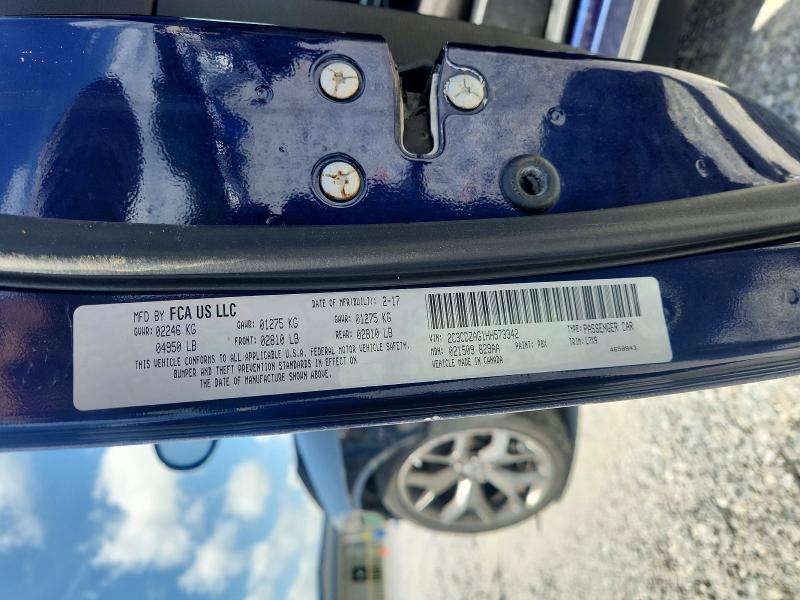 Продаж на аукціоні авто 2017 Dodge Challenger, vin: 2C3CDZAG1HH573342, номер лоту: 57892916