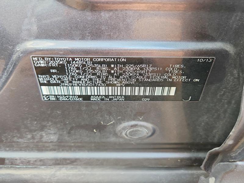 Aukcja sprzedaży 2013 Toyota Rav4, vin: JTMZFREVXD5017430, numer aukcji: 58467316