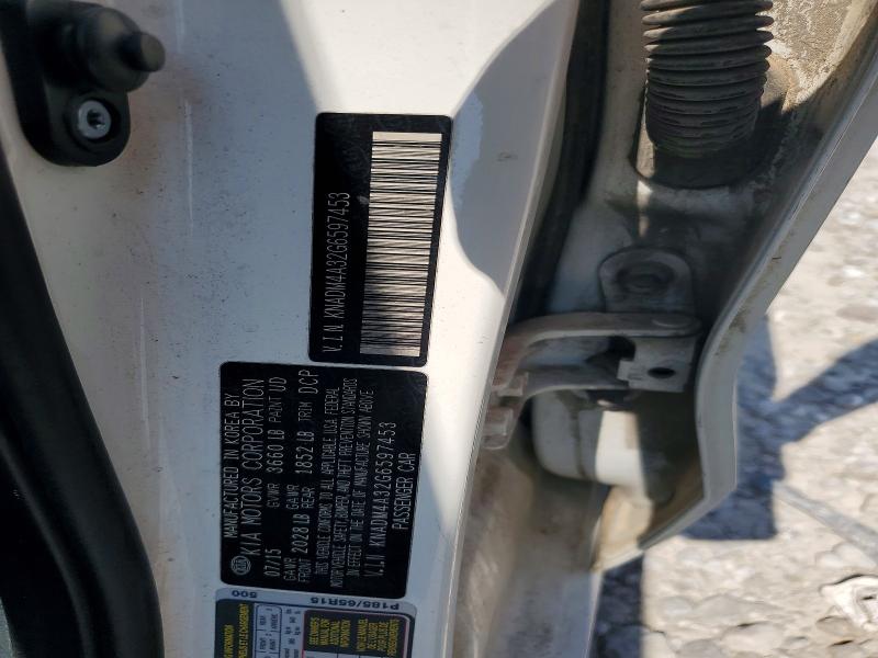56067786 :رقم المزاد ، KNADM4A32G6597453 vin ، 2016 Kia Rio مزاد بيع