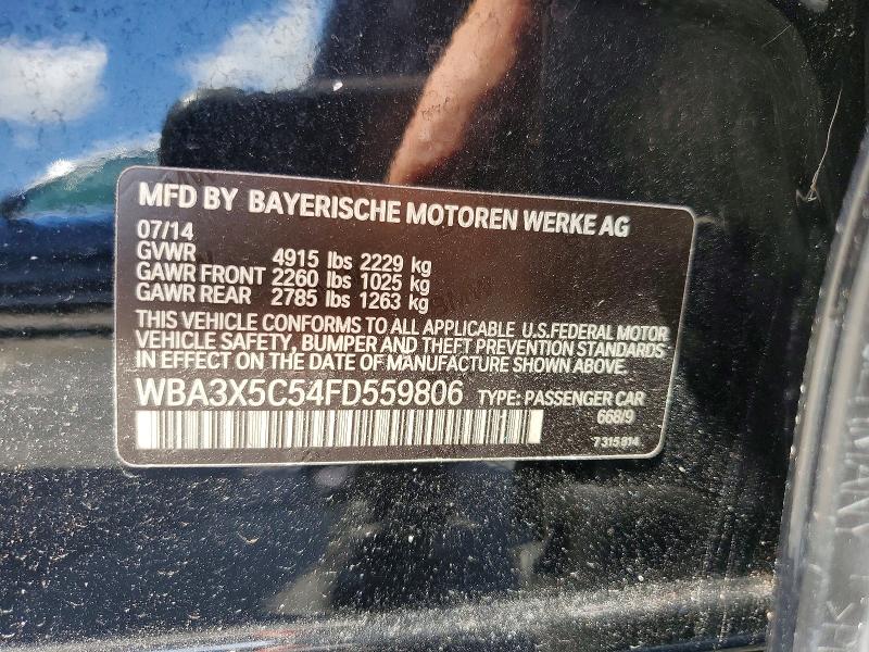 2015 Bmw 328 მანქანა იყიდება აუქციონზე, vin: WBA3X5C54FD559806, აუქციონის ნომერი: 59105876