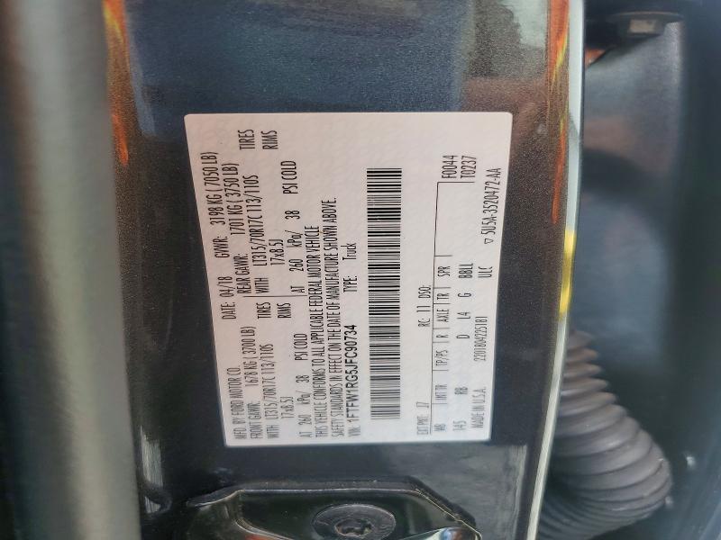 Продажа на аукционе авто 2018 Ford F150, vin: 1FTFW1RG5JFC90734, номер лота: 56834836