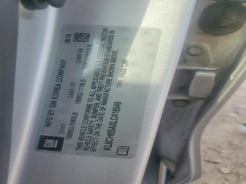 Продаж на аукціоні авто 2020 Chevrolet Spark, vin: KL8CH6SAXLC416549, номер лоту: 58477146