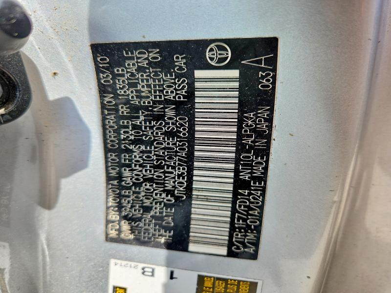 Продажа на аукционе авто 2010 Scion Tc, vin: JTKDE3B77A0316620, номер лота: 58019586