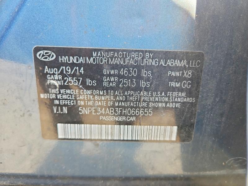 Продажа на аукционе авто 2015 Hyundai Sonata, vin: 5NPE34AB3FH066655, номер лота: 56861406