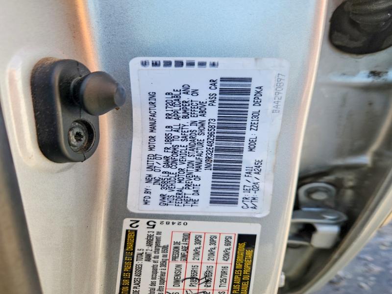 Продажа на аукционе авто 2008 Toyota Corolla, vin: 1NXBR32E48Z965873, номер лота: 57943416