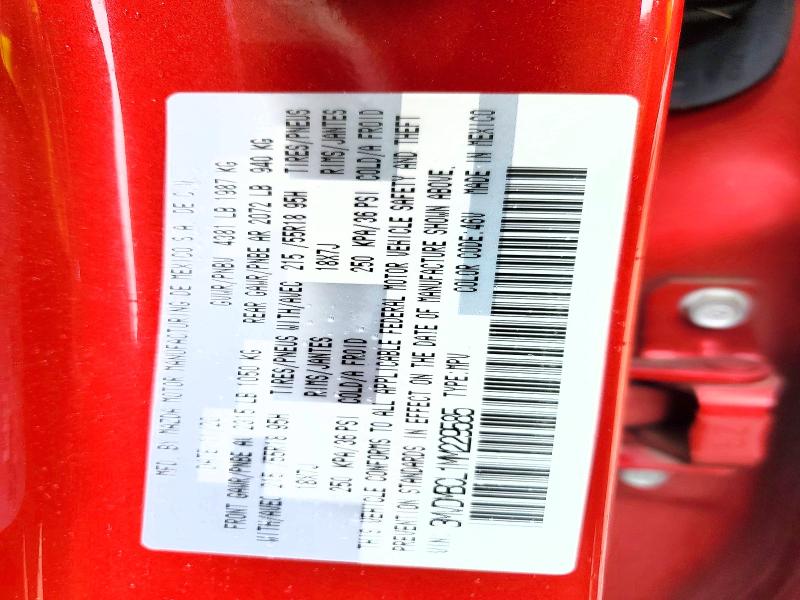 56480396 :رقم المزاد ، 3MVDMBCL1MM229585 vin ، 2021 Mazda Cx-30 مزاد بيع