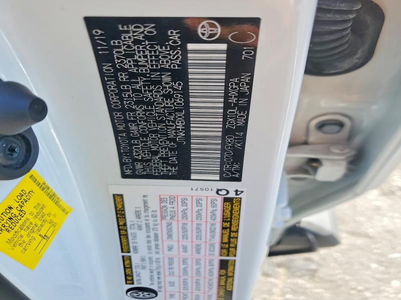 57006446 :رقم المزاد ، JTNKHMBXXL1069145 vin ، 2020 Toyota C-hr مزاد بيع