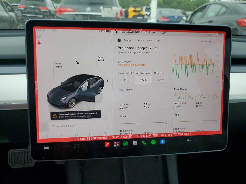 Продаж на аукціоні авто 2022 Tesla Model 3, vin: 5YJ3E1EB5NF202601, номер лоту: 56522116