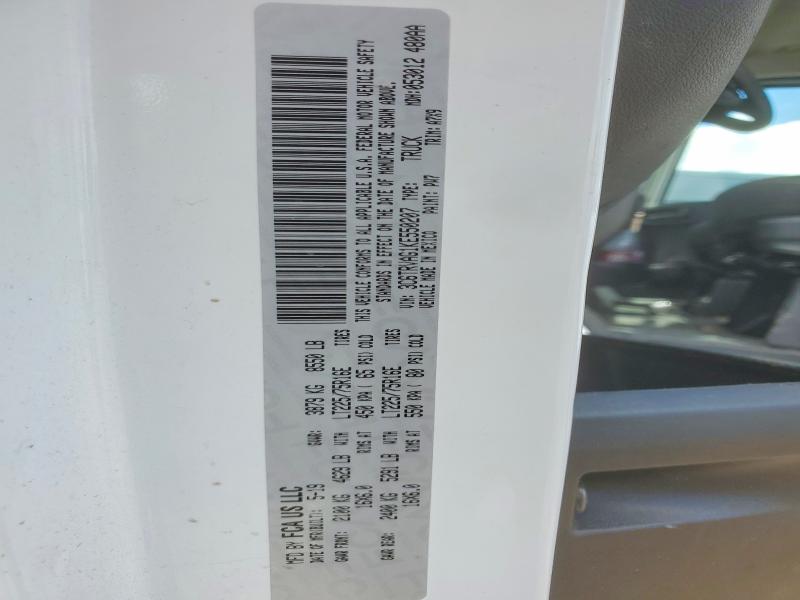 55802546 :رقم المزاد ، 3C6TRVAG1KE550207 vin ، 2019 Ram Promaster 1500 مزاد بيع