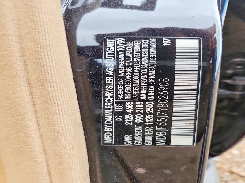 Продажа на аукционе авто 2000 Mercedes-benz E, vin: WDBJF65J7YB026908, номер лота: 55445596