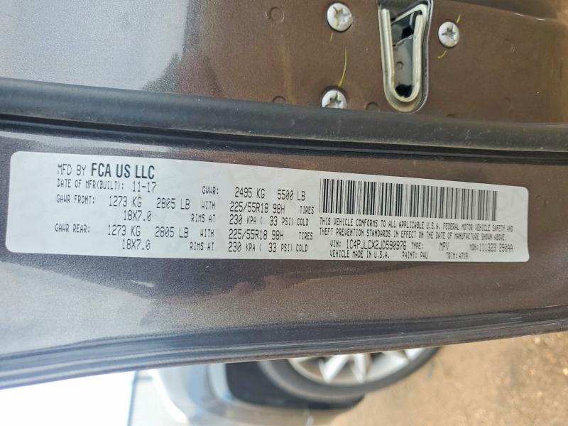 Продаж на аукціоні авто 2018 Jeep Cherokee, vin: 1C4PJLCX2JD590976, номер лоту: 52342296