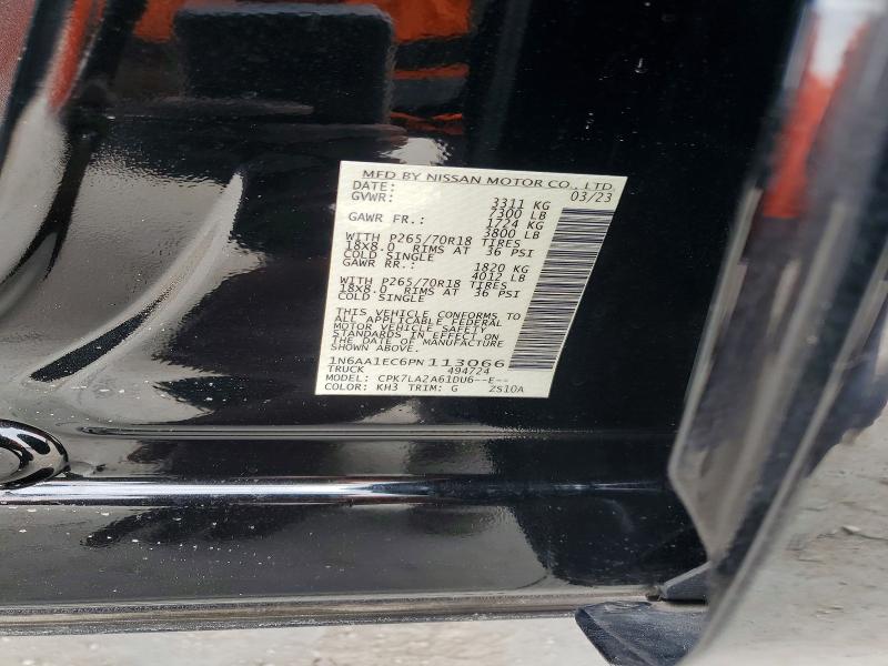 Auction sale of the 2023 Nissan Titan, vin: 1N6AA1EC6PN113066, lot number: 55584386
