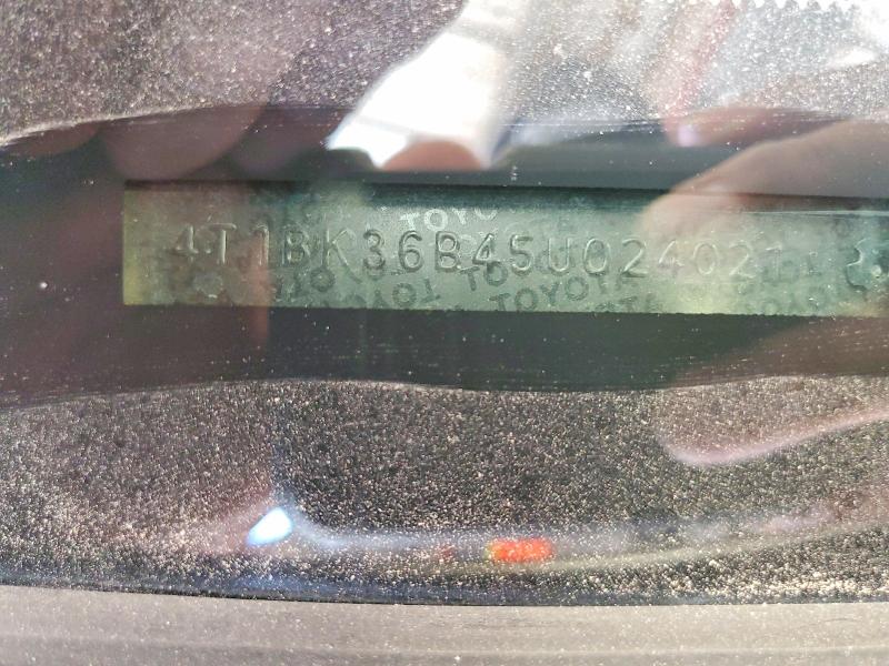 56545046 :رقم المزاد ، 4T1BK36B45U024021 vin ، 2005 Toyota Avalon مزاد بيع