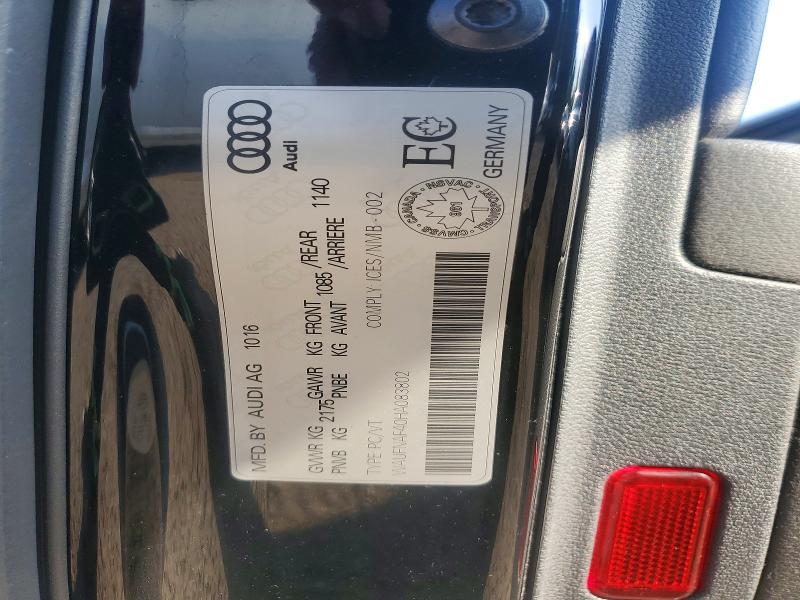 Продажа на аукционе авто 2017 Audi A4, vin: WAUFNAF40HA083802, номер лота: 56417306