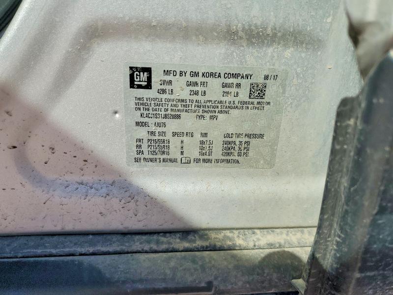 Продажа на аукционе авто 2018 Buick Encore, vin: KL4CJ1SB1JB528886, номер лота: 58616336