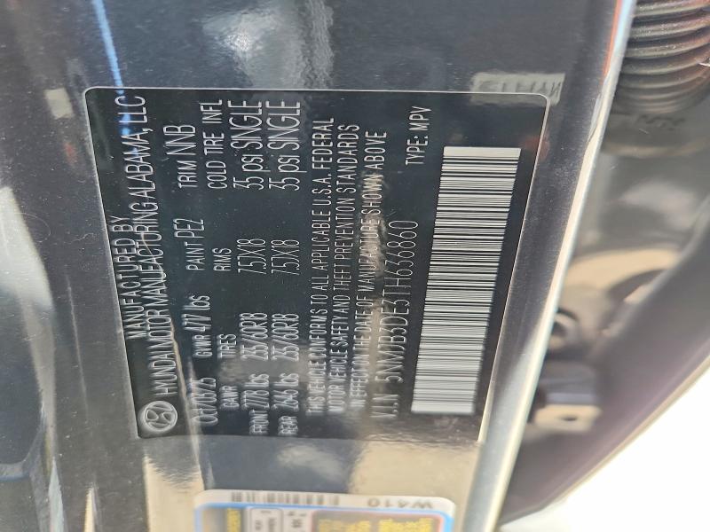 55879166 :رقم المزاد ، 5NMJB3DE3TH636860 vin ، 2026 Hyundai Tucson مزاد بيع