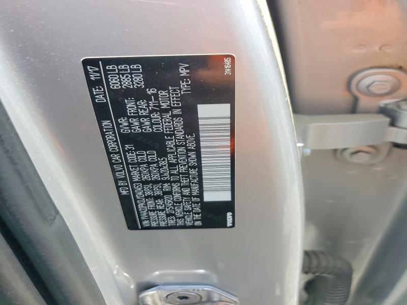 57295876 :رقم المزاد ، YV4A22PK0J1340453 vin ، 2018 Volvo Xc90 مزاد بيع