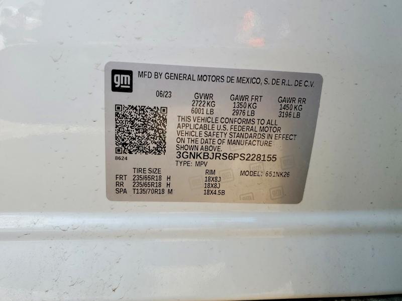 Продаж на аукціоні авто 2023 Chevrolet Blazer, vin: 3GNKBJRS6PS228155, номер лоту: 56193016