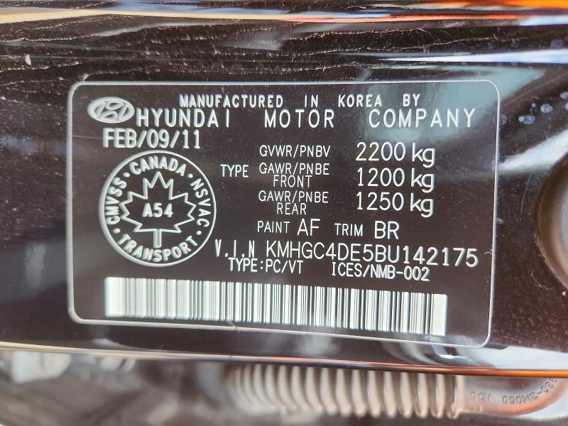 Продажа на аукционе авто 2011 Hyundai Genesis, vin: KMHGC4DE5BU142175, номер лота: 56108606