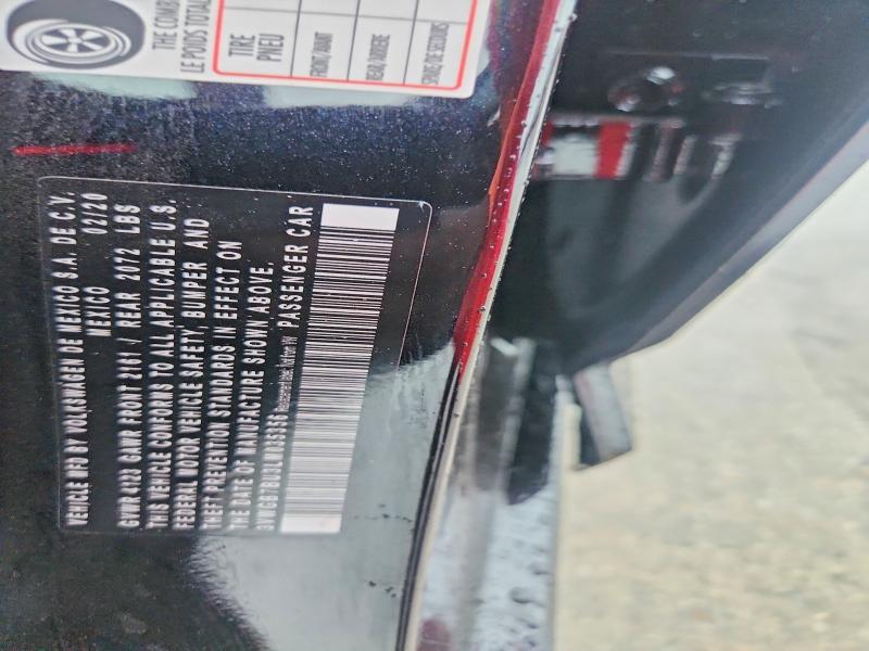 57515146 :رقم المزاد ، 3VWGB7BU3LM035356 vin ، 2020 Volkswagen Jetta مزاد بيع