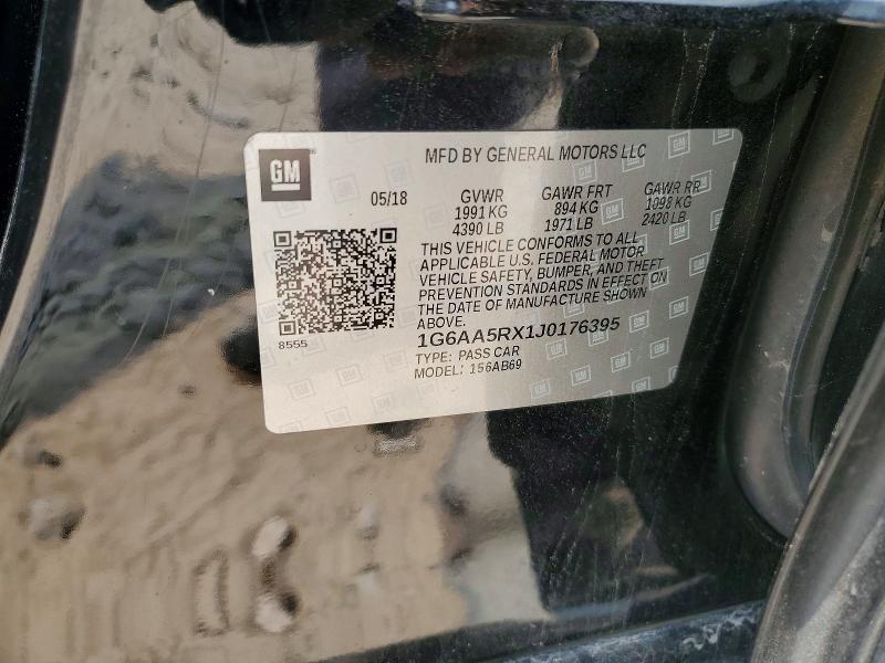Aukcja sprzedaży 2018 Cadillac Ats, vin: 1G6AA5RX1J0176395, numer aukcji: 58454866