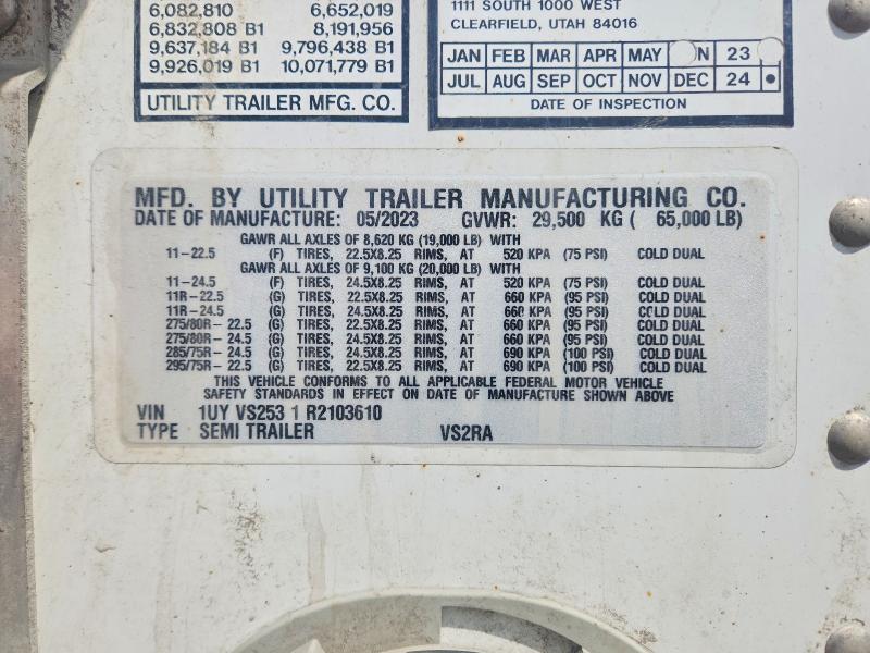Aukcja sprzedaży 2024 Utility Trailer Vsra Reefe, vin: 1UYVS2531R2103610, numer aukcji: 55595816
