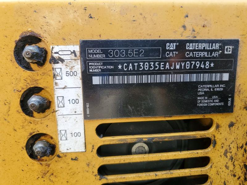 2021 Cat Construction Equipment მანქანა იყიდება აუქციონზე, vin: CAT3035AJWY07948, აუქციონის ნომერი: 59579246