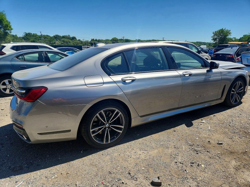 2021 Bmw 740 მანქანა იყიდება აუქციონზე, vin: WBA7T4C04MCE60839, აუქციონის ნომერი: 57233386