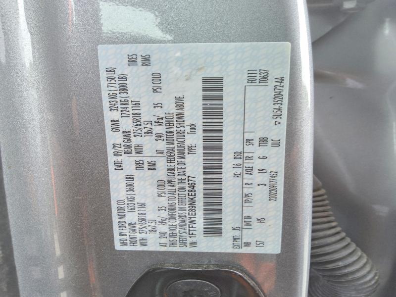 Продажа на аукционе авто 2022 Ford F150, vin: 1FTFW1E89NKE84677, номер лота: 55600356