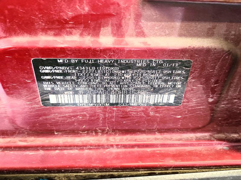 Aukcja sprzedaży 2013 Subaru Xv Crosstrek, vin: JF2GPAGC4DH835396, numer aukcji: 57015046