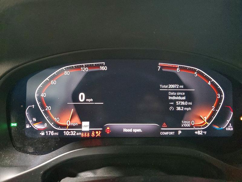 2020 Bmw X3 მანქანა იყიდება აუქციონზე, vin: 5UXTY5C02LLT37088, აუქციონის ნომერი: 59031126