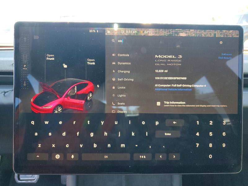 Aukcja sprzedaży 2025 Tesla Model 3, vin: 5YJ3E1EBXSF907468, numer aukcji: 58189806
