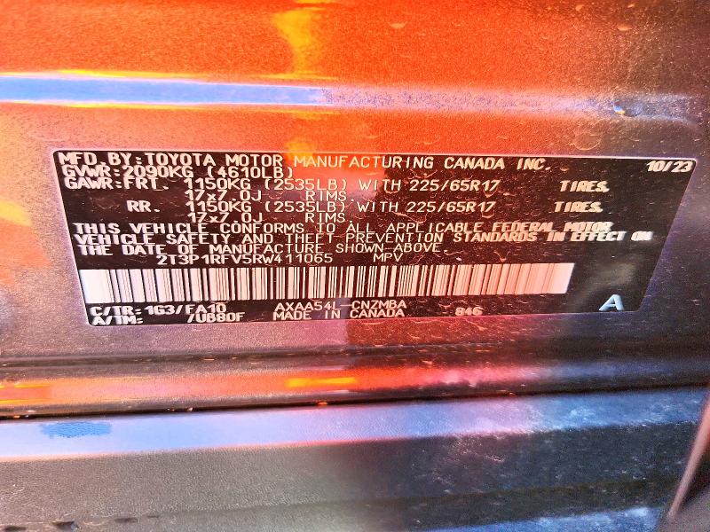 Продаж на аукціоні авто 2024 Toyota Rav4, vin: 2T3P1RFV5RW411065, номер лоту: 56723336