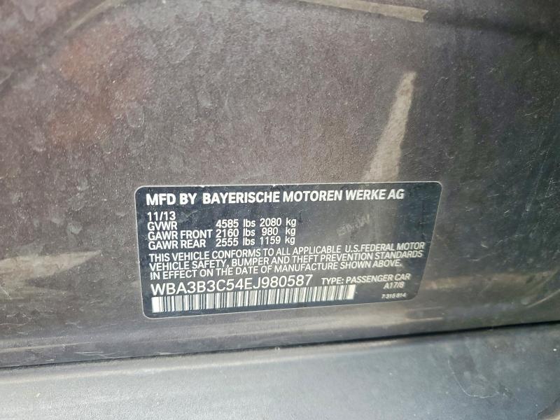 Продаж на аукціоні авто 2014 Bmw 328, vin: WBA3B3C54EJ980587, номер лоту: 56795026