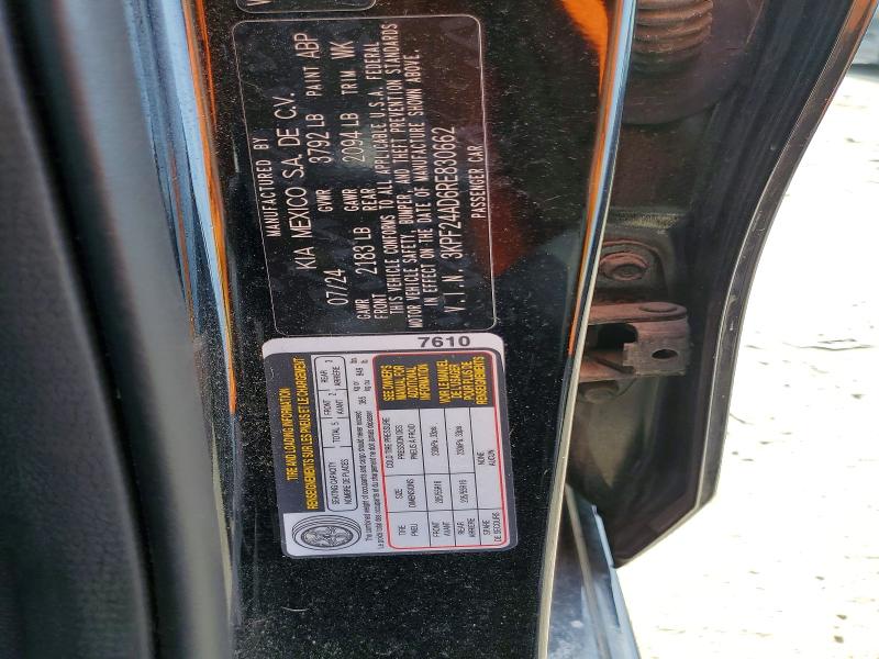 56103096 :رقم المزاد ، 3KPF24AD6RE830662 vin ، 2024 Kia Forte مزاد بيع