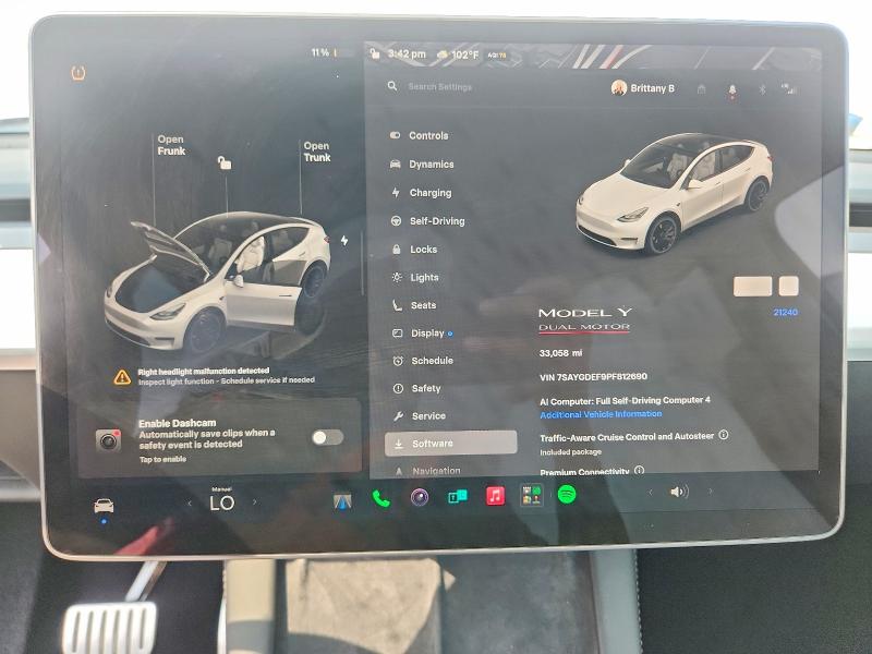 Aukcja sprzedaży 2023 Tesla Model Y, vin: 7SAYGDEF9PF812690, numer aukcji: 58321496