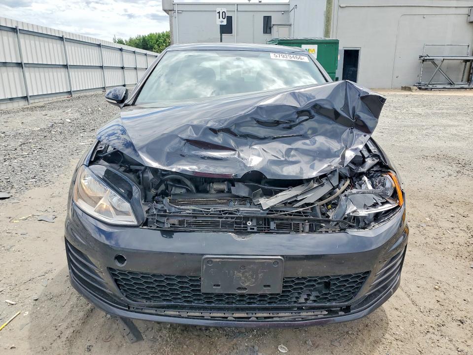 57929466 :رقم المزاد ، 3VW4T7AU7HM035644 vin ، 2017 Volkswagen Gti مزاد بيع