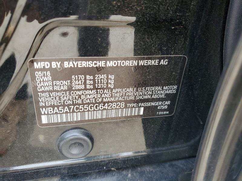 Продажа на аукционе авто 2016 Bmw 528, vin: WBA5A7C55GG642828, номер лота: 55621106