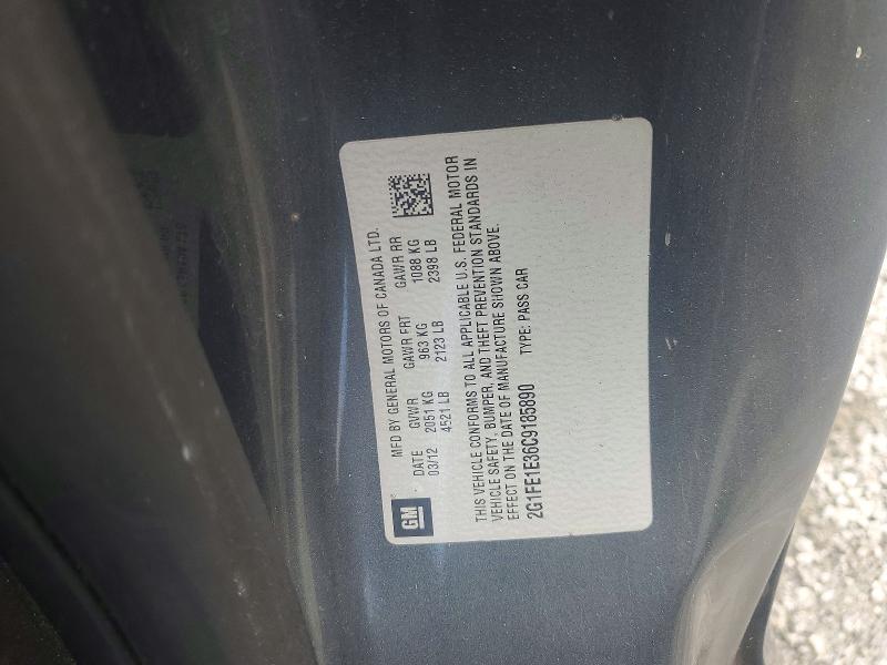 Aukcja sprzedaży 2012 Chevrolet Camaro, vin: 2G1FE1E36C9185890, numer aukcji: 57212516